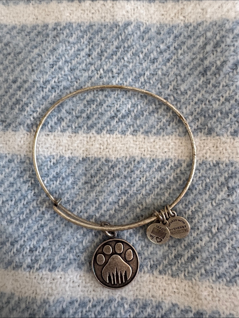 Alex and Ani Charity By Design "Prints of Love" Paw Print Bangle